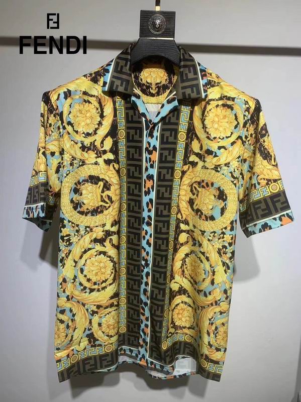 Versace Short Sleeve Shirt Mens ID:20240703-400